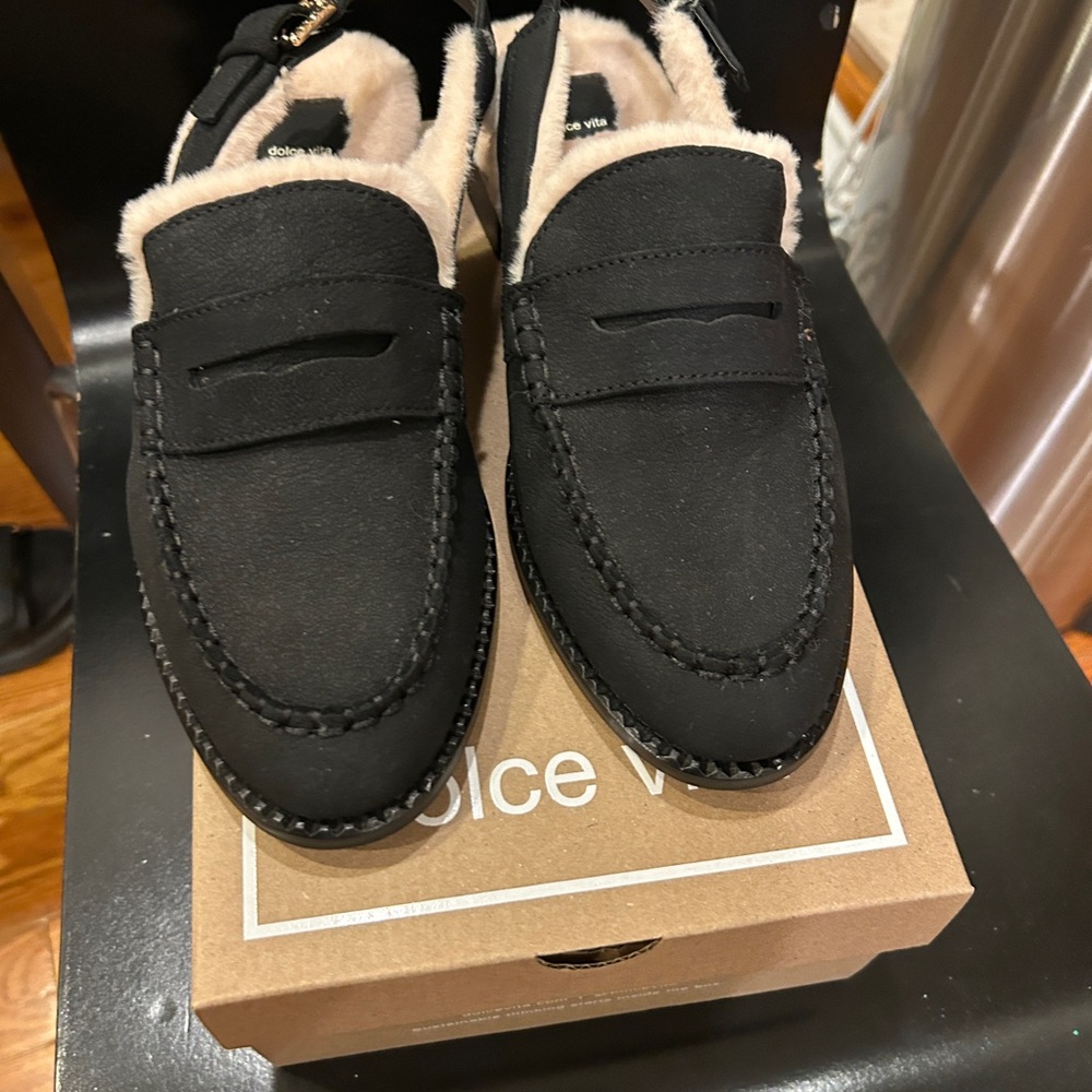 Dolce Vita Hardi Plush Loafer Black Suede